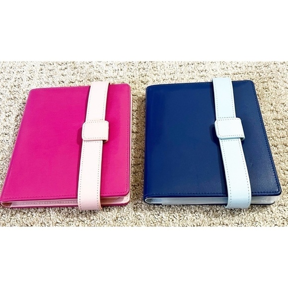 Creative Memories Pink Blue Picfolio Minutes Photo Album 4x6 Easel Baby Lot 2x - Picture 1 of 16